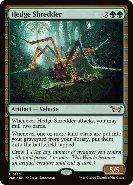 Hedge Shredder, Duskmourn: House of Horror — Magic: The Gathering card