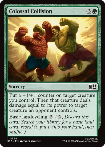 Colossal Collision, Marvel Super Heroes Commander — Magic: The Gathering card