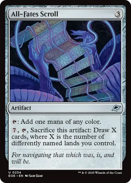 All-Fates Scroll, Edge of Eternities — Magic: The Gathering card