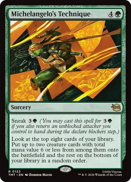 Michelangelo's Technique, Teenage Mutant Ninja Turtles — Magic: The Gathering card