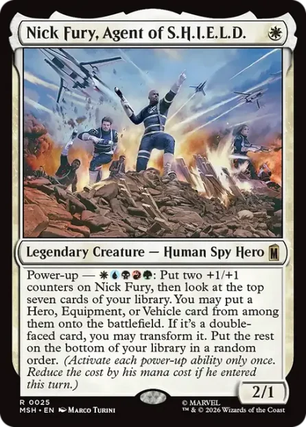 Nick Fury, Agent of S.H.I.E.L.D., Marvel Super Heroes — Magic: The Gathering card
