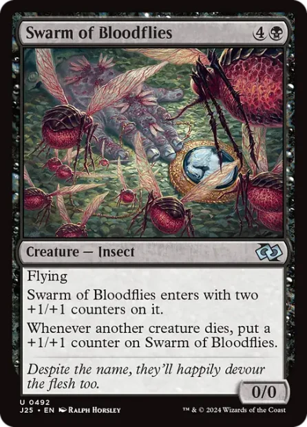 Swarm of Bloodflies, Foundations Jumpstart — Magic: The Gathering card