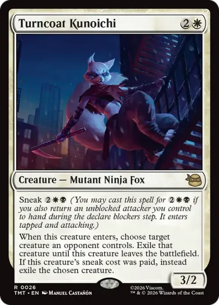 Turncoat Kunoichi, Teenage Mutant Ninja Turtles — Magic: The Gathering card