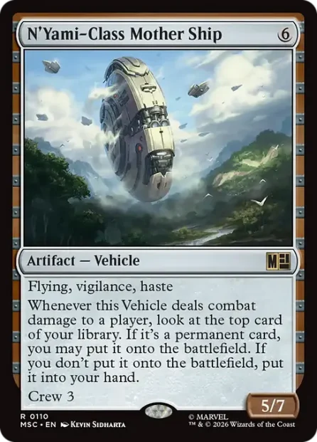N'Yami-Class Mother Ship, Marvel Super Heroes Commander — Magic: The Gathering card