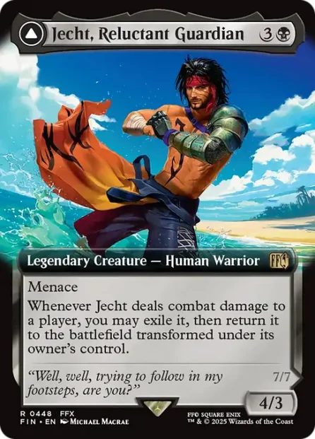 Jecht, Reluctant Guardian // Braska's Final Aeon, Final Fantasy — Magic: The Gathering card