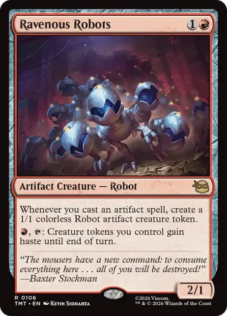 Ravenous Robots, Teenage Mutant Ninja Turtles — Magic: The Gathering card