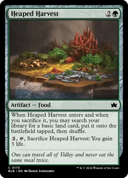 Heaped Harvest, Bloomburrow — Magic: The Gathering card
