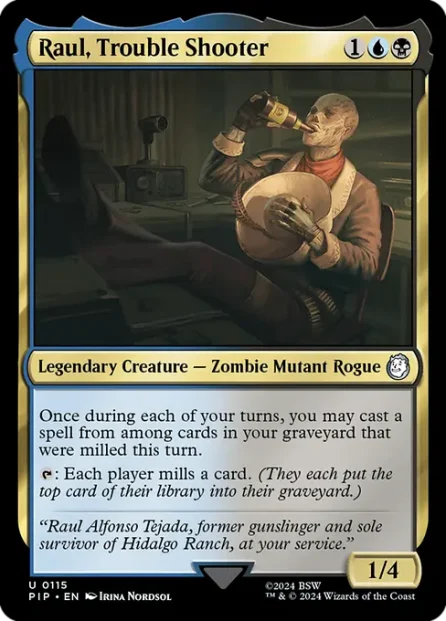 Raul, Trouble Shooter, Fallout — Magic: The Gathering card