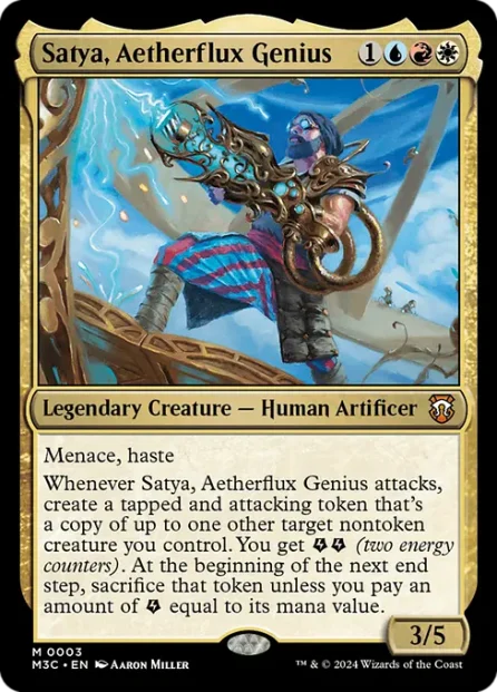 Satya, Aetherflux Genius, Modern Horizons 3 Commander — Magic: The Gathering card