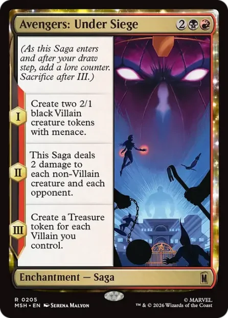 Avengers: Under Siege, Marvel Super Heroes — Magic: The Gathering card