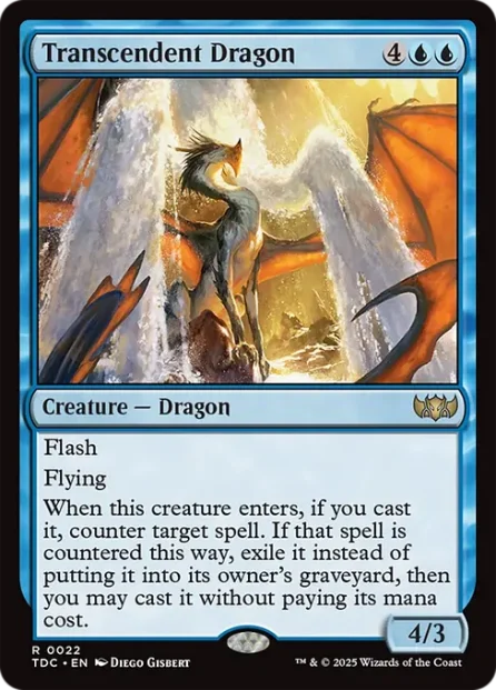 Transcendent Dragon, Tarkir: Dragonstorm Commander — Magic: The Gathering card