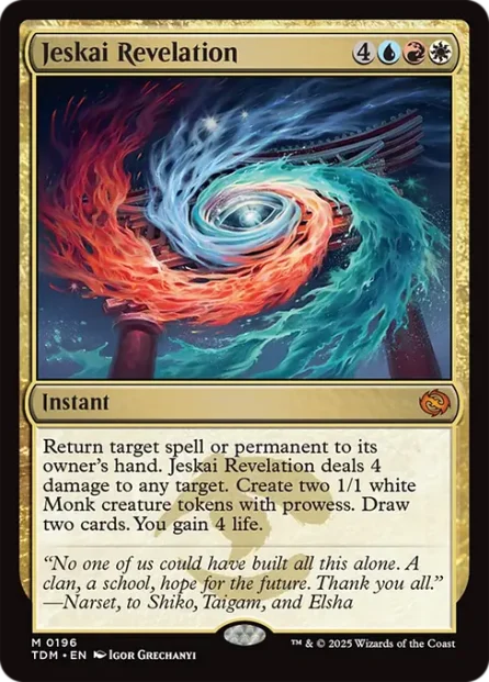 Jeskai Revelation, Tarkir: Dragonstorm — Magic: The Gathering card