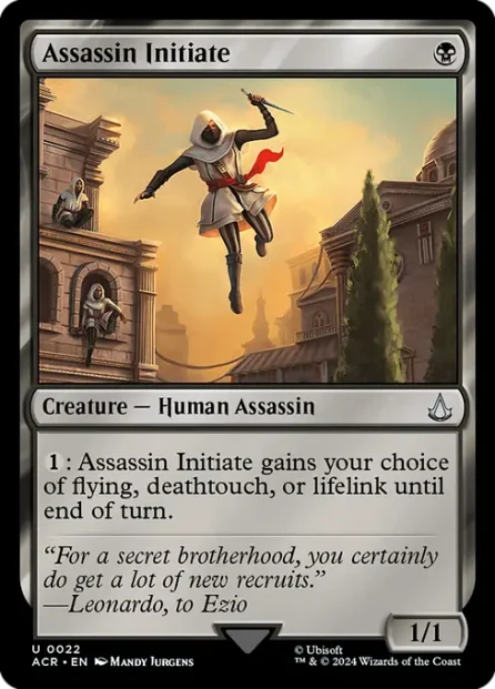 Assassin Initiate, Assassin's Creed — Magic: The Gathering card