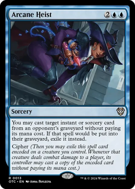 Arcane Heist, Outlaws of Thunder Junction Commander — Magic: The Gathering card
