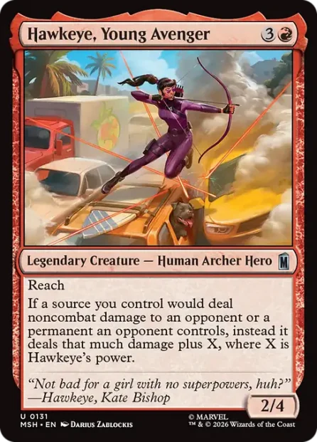 Hawkeye, Young Avenger, Marvel Super Heroes — Magic: The Gathering card