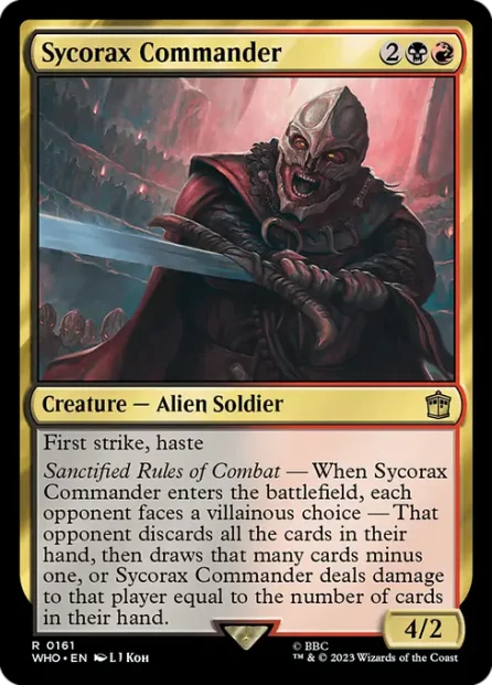 Sycorax Commander, Doctor Who — Magic: The Gathering card