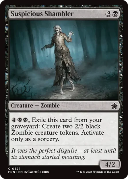 Suspicious Shambler, Foundations — Magic: The Gathering card