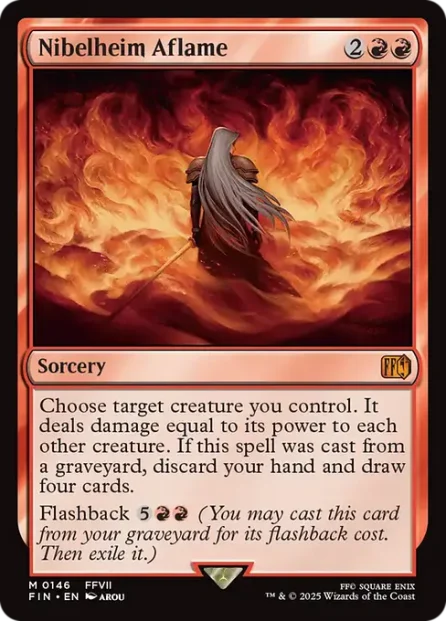 Nibelheim Aflame, Final Fantasy — Magic: The Gathering card