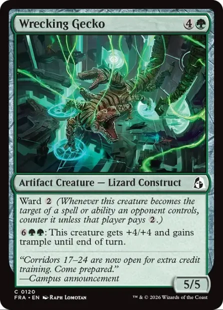 Wrecking Gecko, Reality Fracture — Magic: The Gathering card