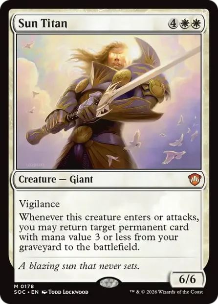 Sun Titan, Secrets of Strixhaven Commander — Magic: The Gathering card