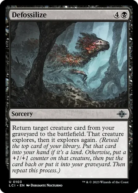 Defossilize, The Lost Caverns of Ixalan — Magic: The Gathering card