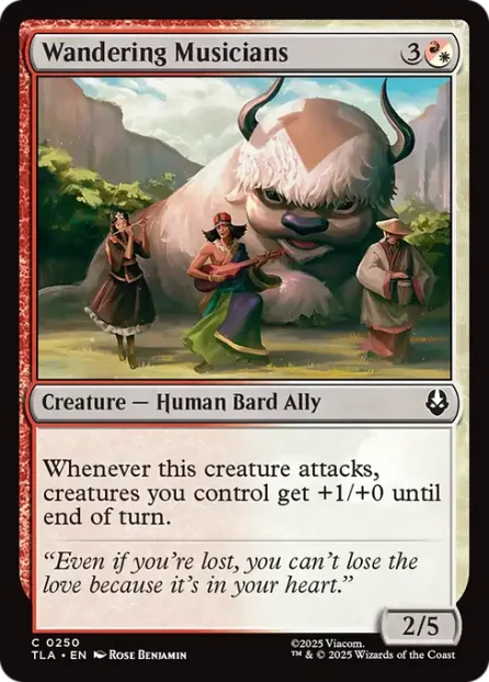 Wandering Musicians, Avatar: The Last Airbender — Magic: The Gathering card