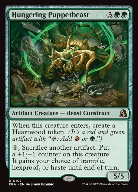 Hungering Puppetbeast, Reality Fracture — Magic: The Gathering card