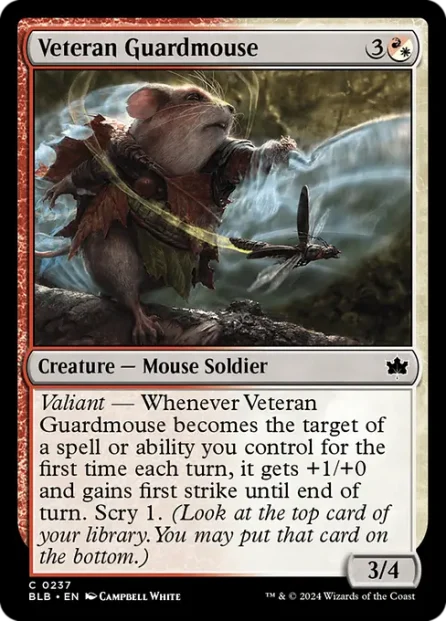 Veteran Guardmouse, Bloomburrow — Magic: The Gathering card