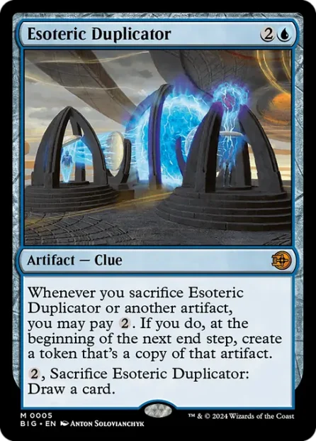 Esoteric Duplicator, The Big Score — Magic: The Gathering card