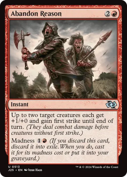 Abandon Reason, Foundations Jumpstart — Magic: The Gathering card