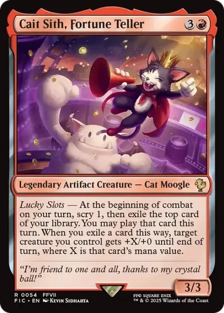 Cait Sith, Fortune Teller, Final Fantasy Commander — Magic: The Gathering card