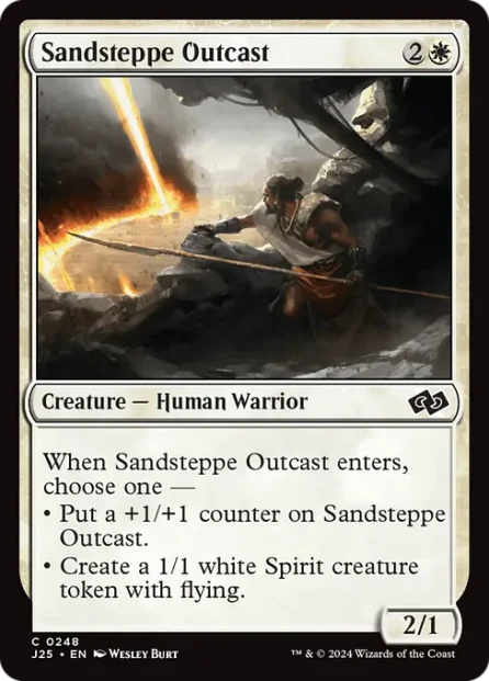 Sandsteppe Outcast, Foundations Jumpstart — Magic: The Gathering card
