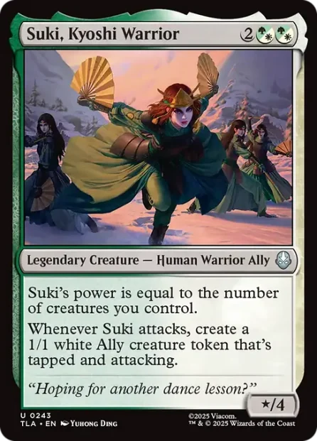 Suki, Kyoshi Warrior, Avatar: The Last Airbender — Magic: The Gathering card