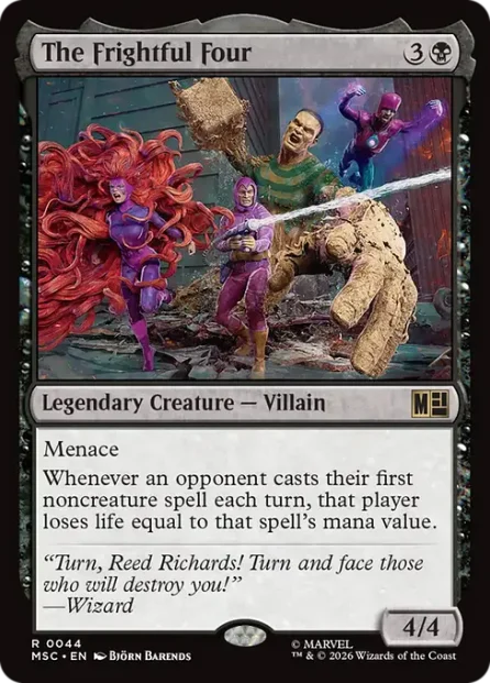 The Frightful Four, Marvel Super Heroes Commander — Magic: The Gathering card