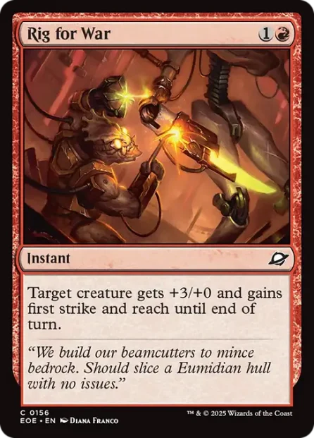 Rig for War, Edge of Eternities — Magic: The Gathering card