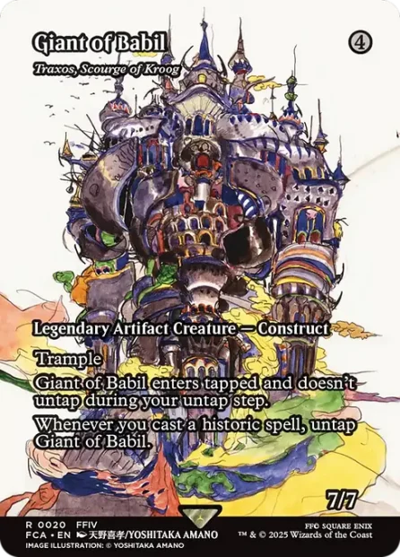 Traxos, Scourge of Kroog, Final Fantasy: Through the Ages — Magic: The Gathering card