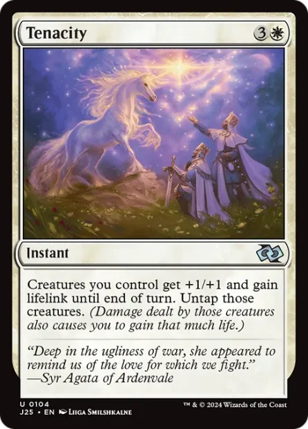 Tenacity, Foundations Jumpstart — Magic: The Gathering card