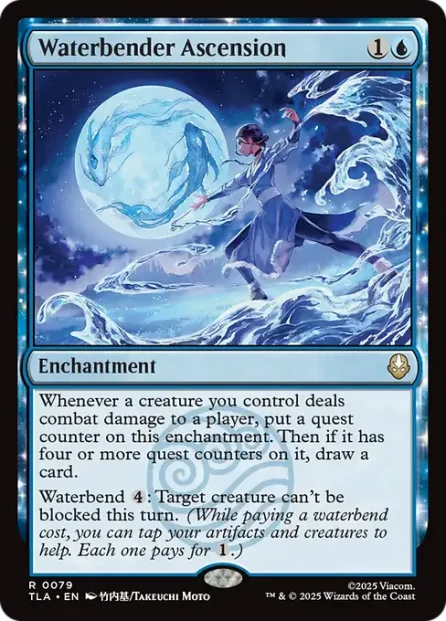 Waterbender Ascension, Avatar: The Last Airbender — Magic: The Gathering card