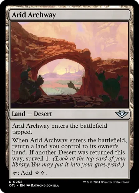 Arid Archway, Outlaws of Thunder Junction — Magic: The Gathering card