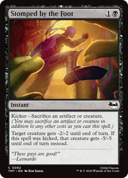 Stomped by the Foot, Teenage Mutant Ninja Turtles — Magic: The Gathering card