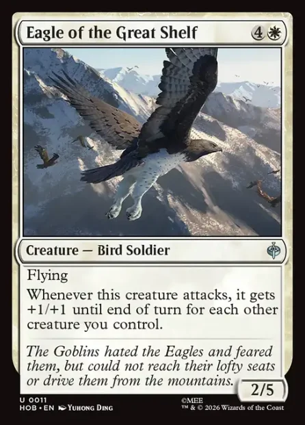 Eagle of the Great Shelf, The Hobbit — Magic: The Gathering card