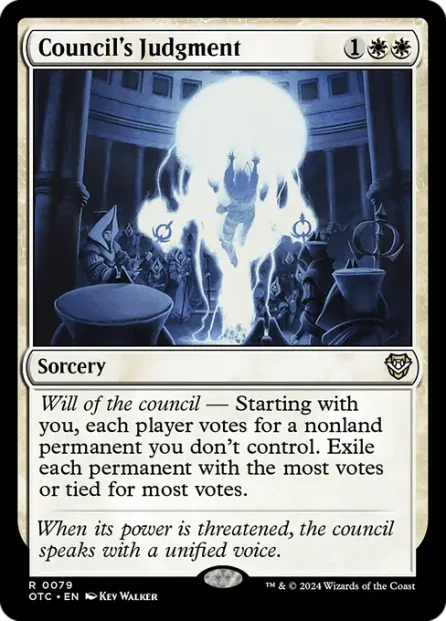 Council's Judgment, Outlaws of Thunder Junction Commander — Magic: The Gathering card