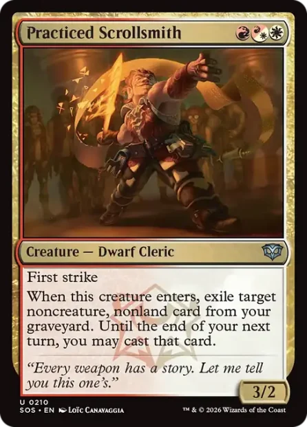 Practiced Scrollsmith, Secrets of Strixhaven — Magic: The Gathering card