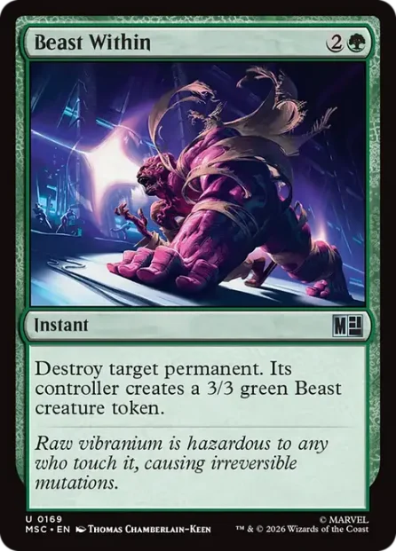 Beast Within, Marvel Super Heroes Commander — Magic: The Gathering card