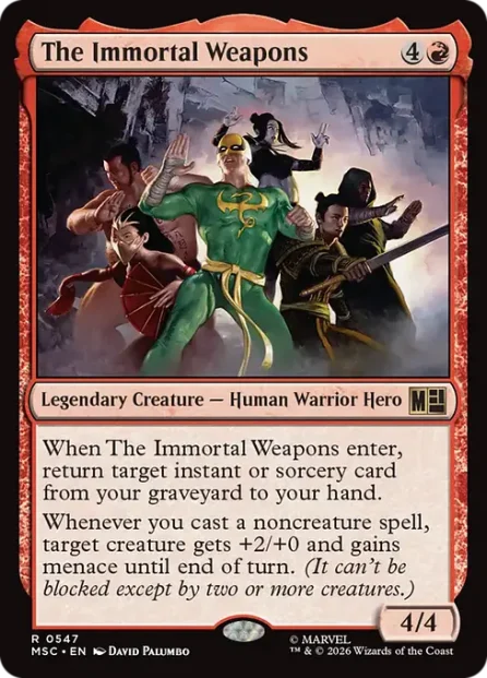 The Immortal Weapons, Marvel Super Heroes Commander — Magic: The Gathering card