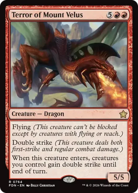 Terror of Mount Velus, Foundations — Magic: The Gathering card