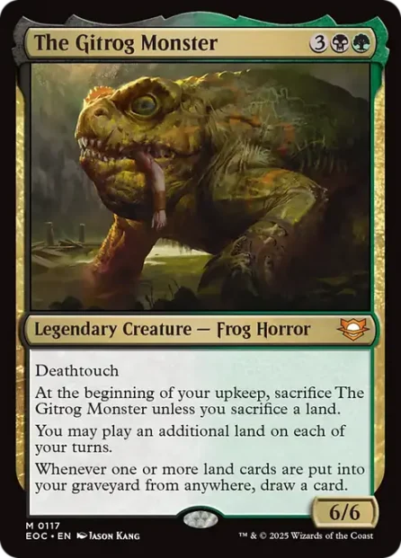 The Gitrog Monster, Edge of Eternities Commander — Magic: The Gathering card
