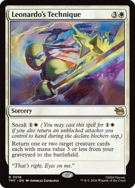 Leonardo's Technique, Teenage Mutant Ninja Turtles — Magic: The Gathering card