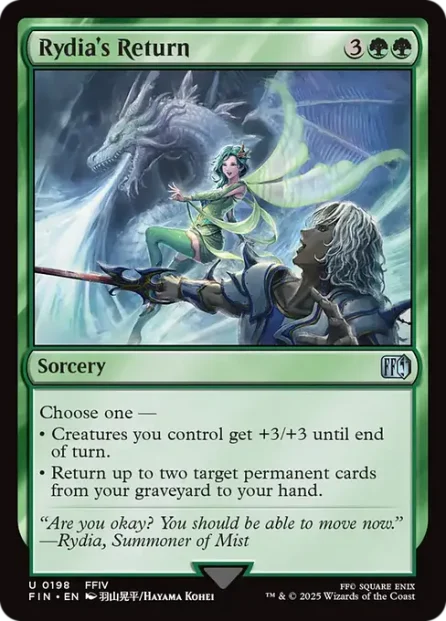 Rydia's Return, Final Fantasy — Magic: The Gathering card