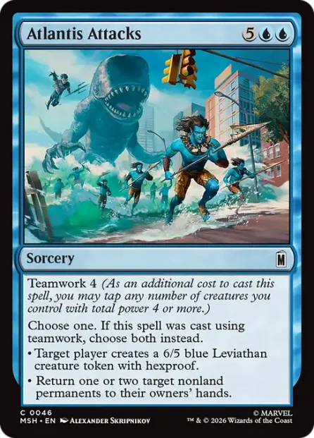 Atlantis Attacks, Marvel Super Heroes — Magic: The Gathering card